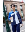 Bộ nỉ thể thao nam MDB-255 navy phối xanh bích